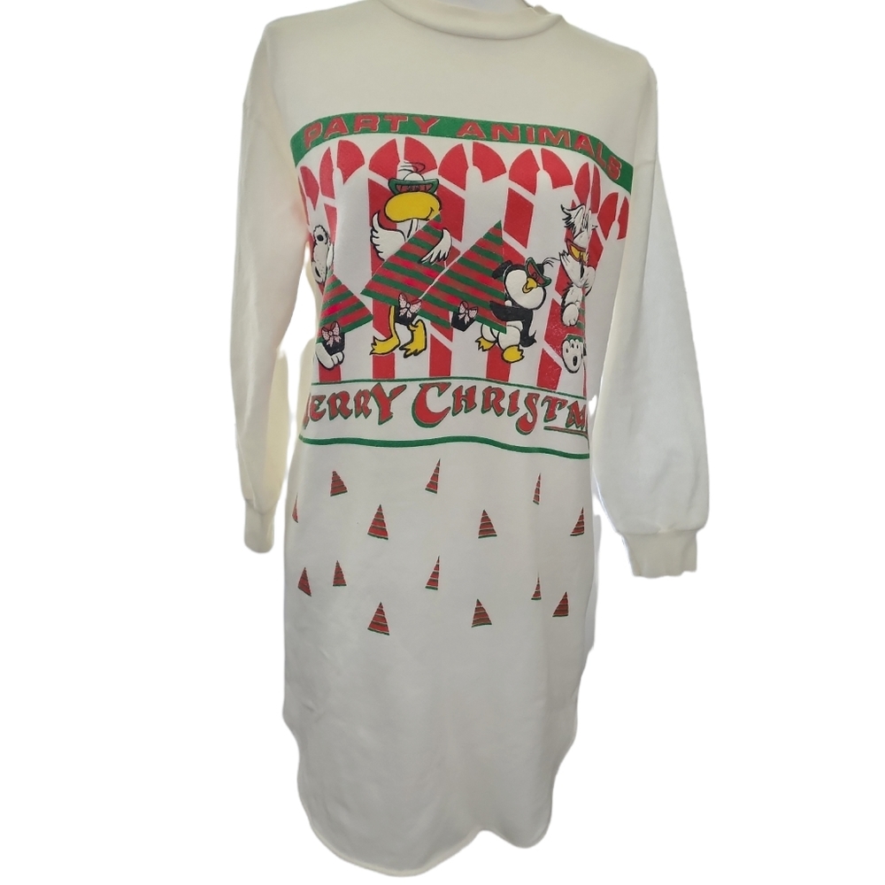 1980's Vintage Starlit Nights Ugly Christmas Pajama or  Sweatshirt. One size